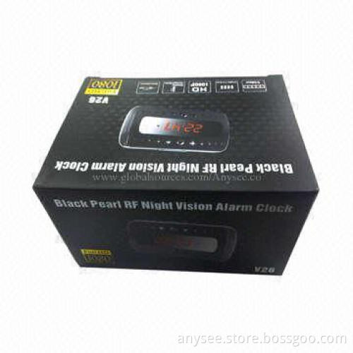 Surveillance Camera Clock with 1,280 x 720 Pixels Resolution of Video